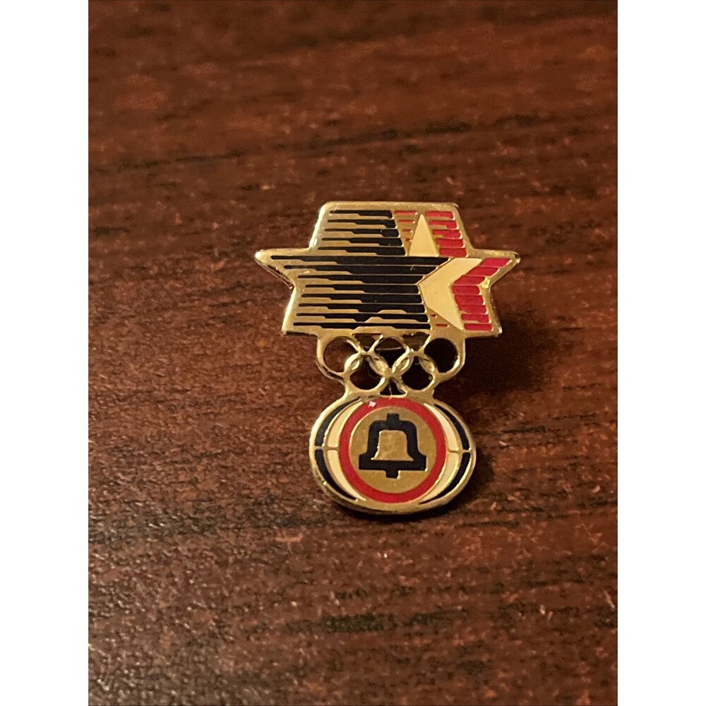 1984 Los Angeles Olympics‎ Pacific Bell Sponsor Lapel Hat Pin